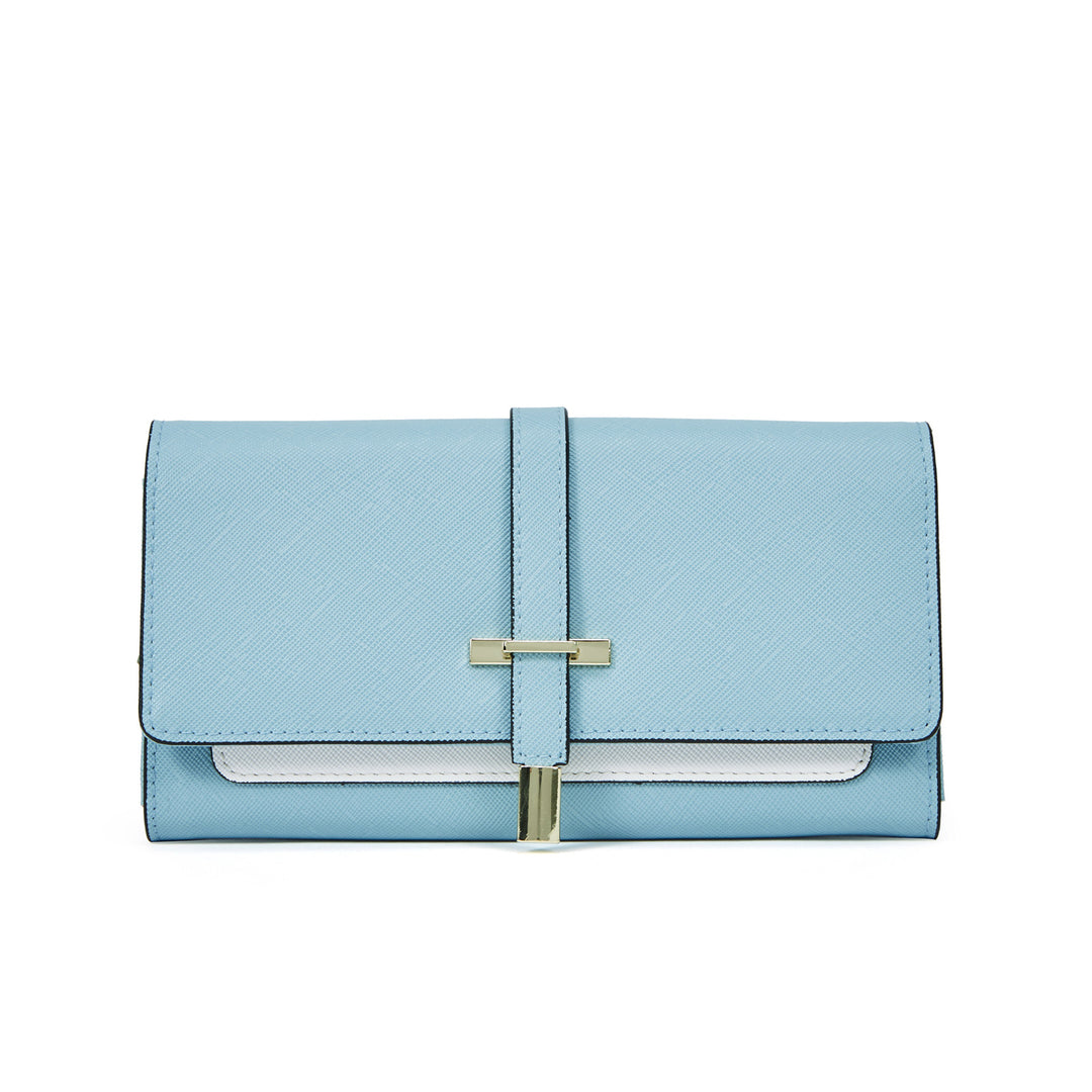 BOSTANTEN Womens Wallet Large Capacity Cash Clutch Purse with Buckle Credit Cards Holder - BOSTANTEN