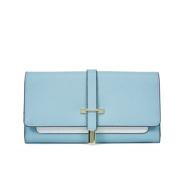 BOSTANTEN Womens Wallet Large Capacity Cash Clutch Purse with Buckle Credit Cards Holder - BOSTANTEN