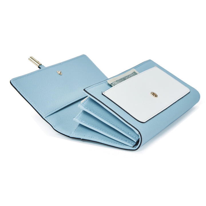BOSTANTEN Womens Wallet Large Capacity Cash Clutch Purse with Buckle Credit Cards Holder - BOSTANTEN