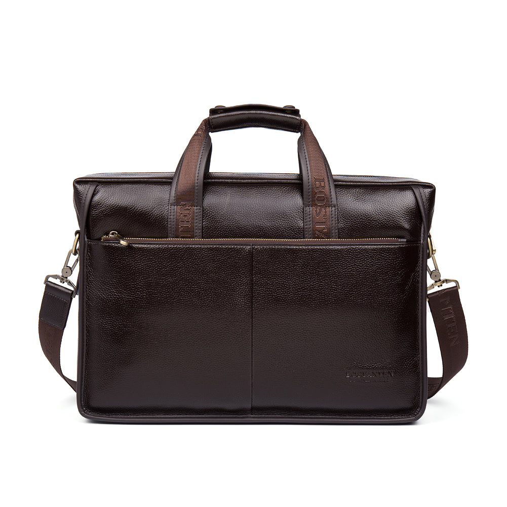 BOSTANTEN Leather Briefcase Handbag Messenger Business Bags for Men - BOSTANTEN