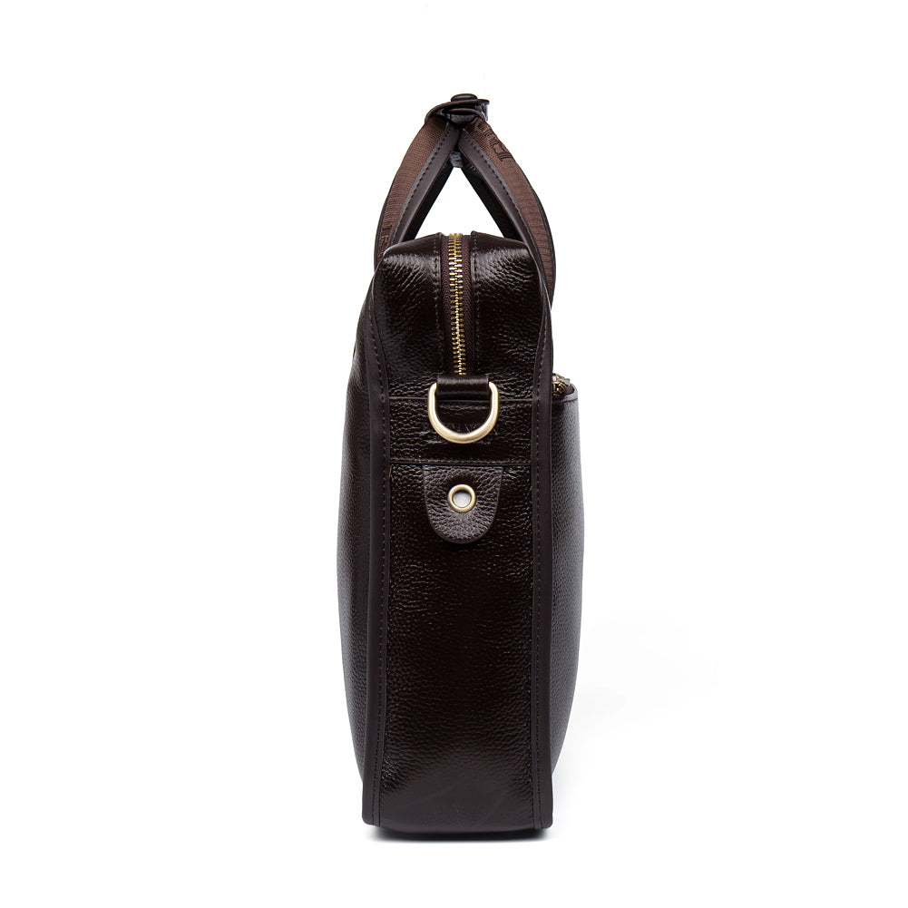 BOSTANTEN Leather Briefcase Handbag Messenger Business Bags for Men - BOSTANTEN
