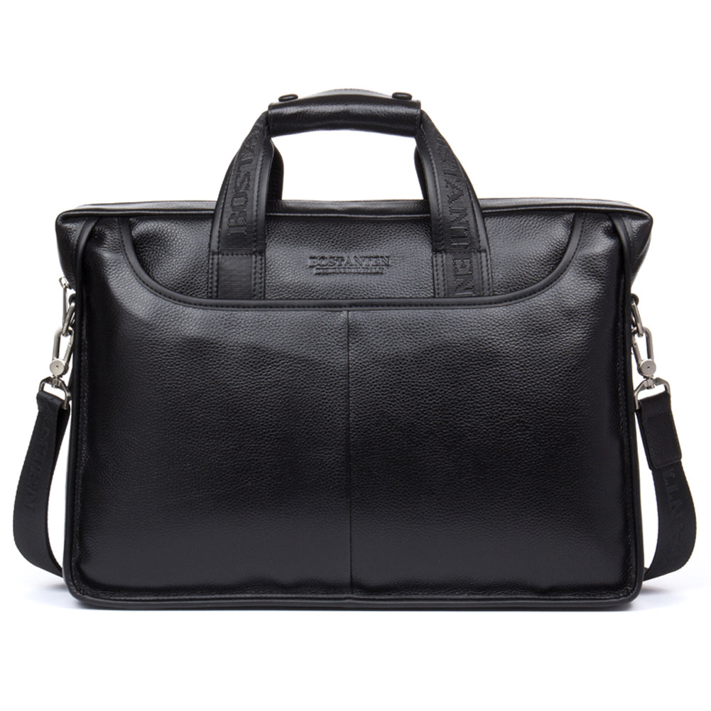 BOSTANTEN Leather Briefcase Handbag Messenger Business Bags for Men - BOSTANTEN