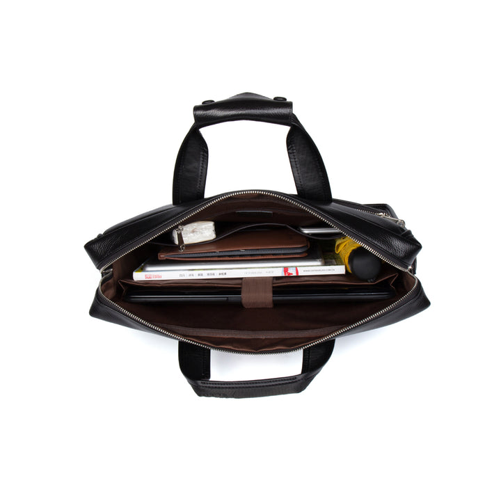 BOSTANTEN Leather Briefcase Handbag Messenger Business Bags for Men - BOSTANTEN
