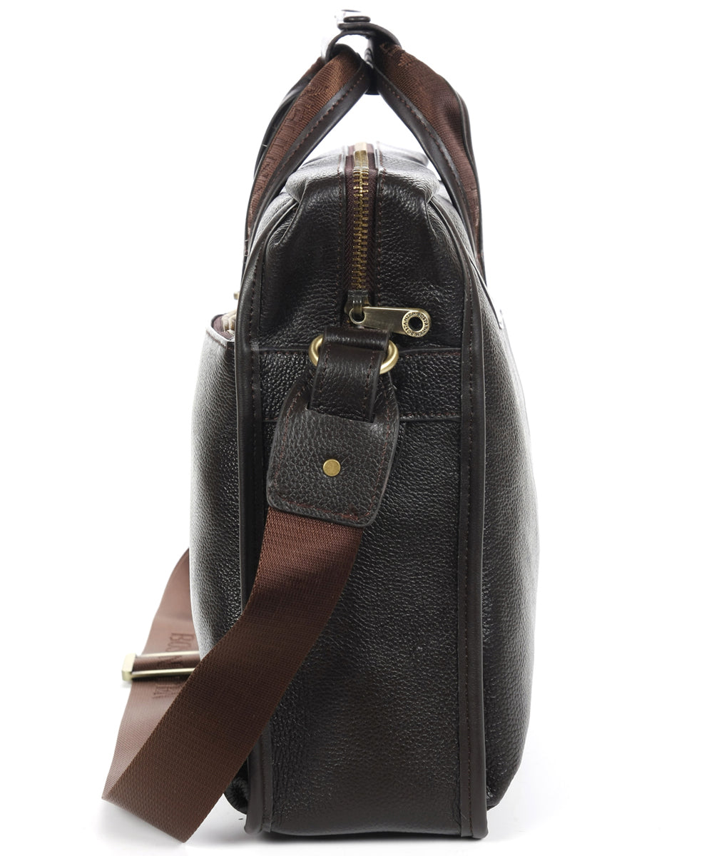 BOSTANTEN Leather Briefcase Handbag Messenger Business Bags for Men - BOSTANTEN