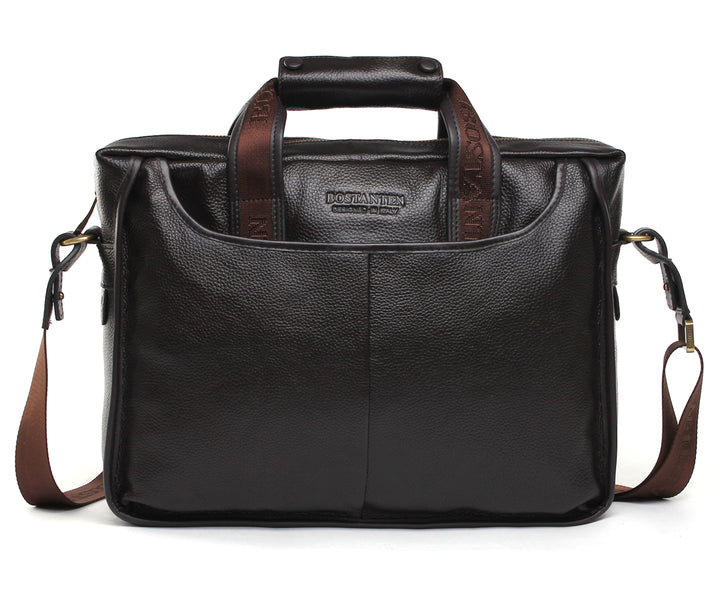 BOSTANTEN Leather Briefcase Handbag Messenger Business Bags for Men - BOSTANTEN