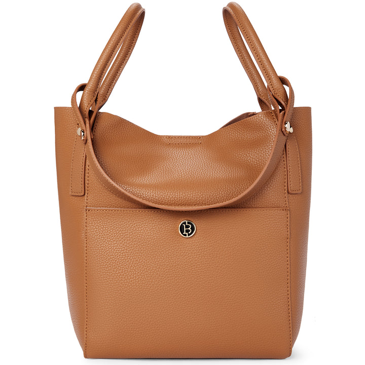 BOSTANTEN Women Handbags Leather Purses Designer Hobo Bucket Tote Bags with Zipper Pouch - BOSTANTEN