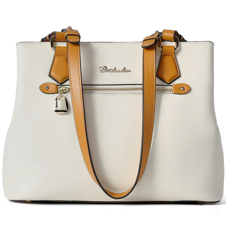 BOSTANTEN Women Handbag Genuine Leather Shoulder Bag Soft Designer Top Handle Purses - BOSTANTEN